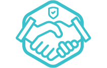 Trust Icon of shaking hands