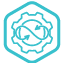 Transformation Icon light blue